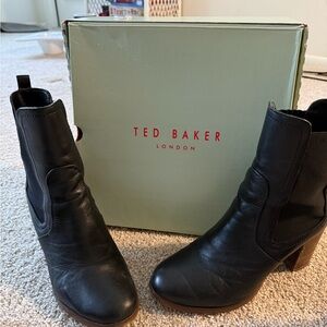 Ted Baker Elegant Black Ankle Booties